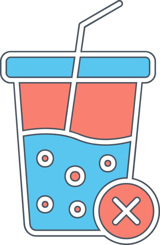 No Soft Drink Vector Icon