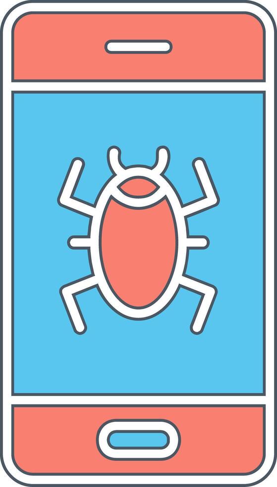Mobile Virus Vector Icon