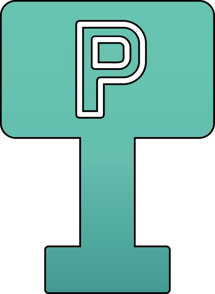 Parking Sign Vector Icon