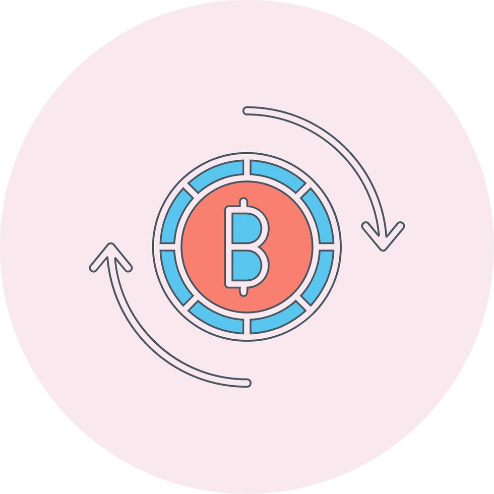 Bitcoin Exchange Vector Icon