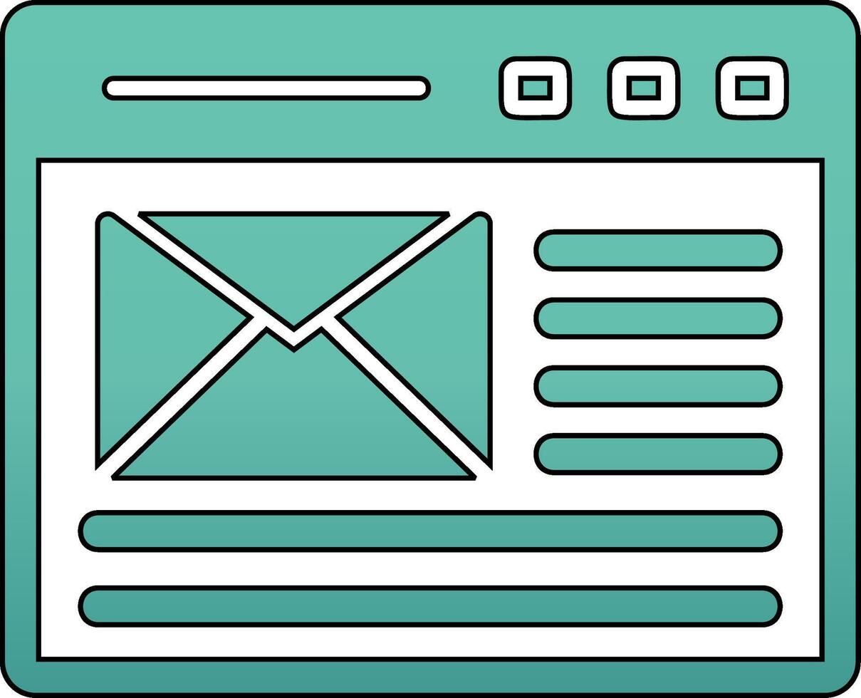 icono de vector de correo electrónico