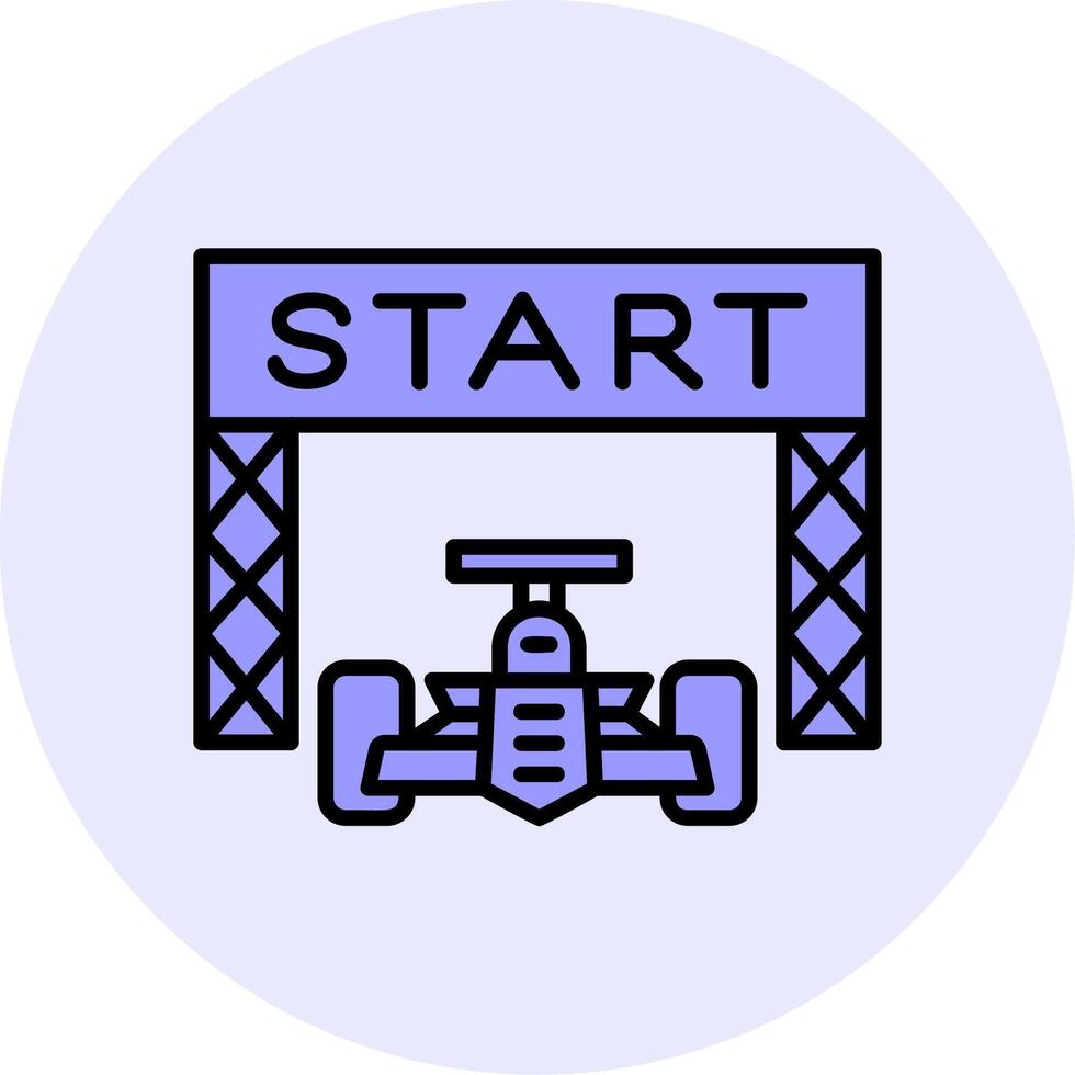 Starting Race  Vector Icon