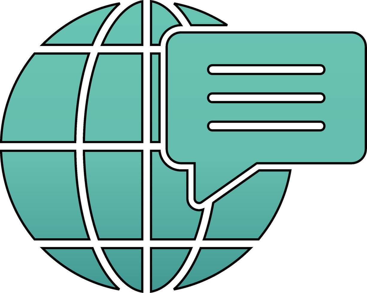 World Communication Vector Icon