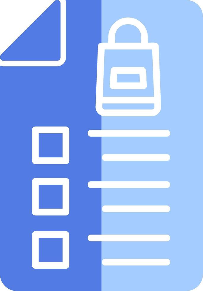 Shopping List Vector Icon
