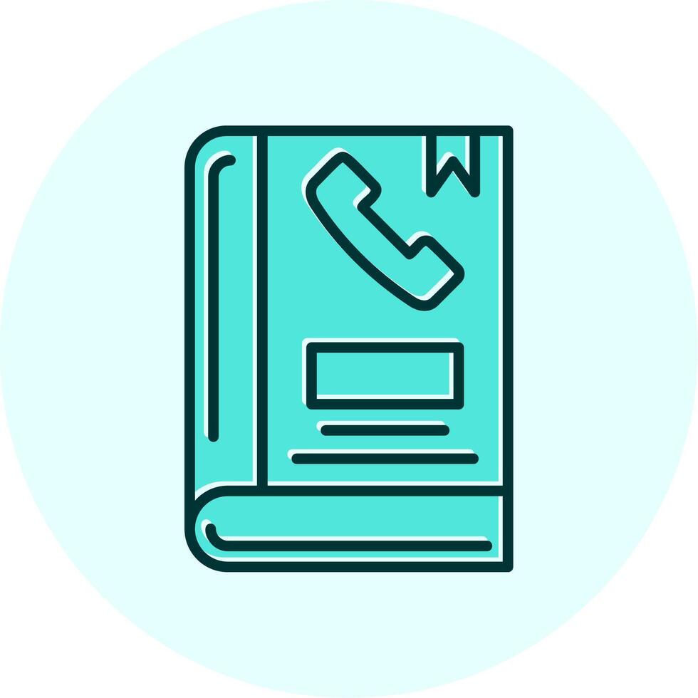 Phone Book Vector Icon