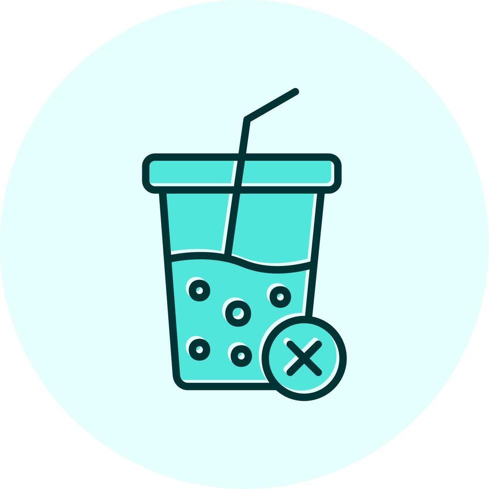 No Soft Drink Vector Icon