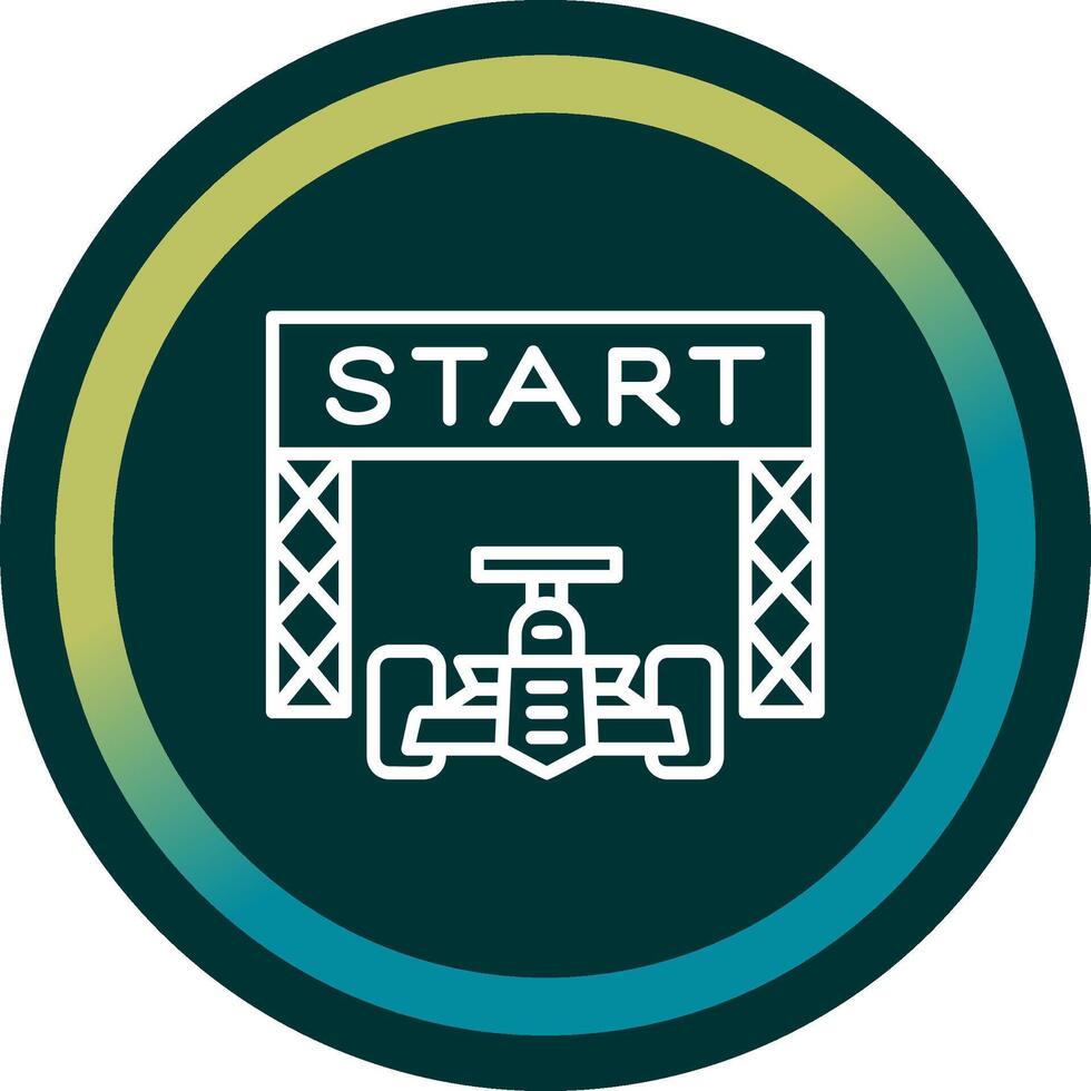 Starting Race  Vector Icon
