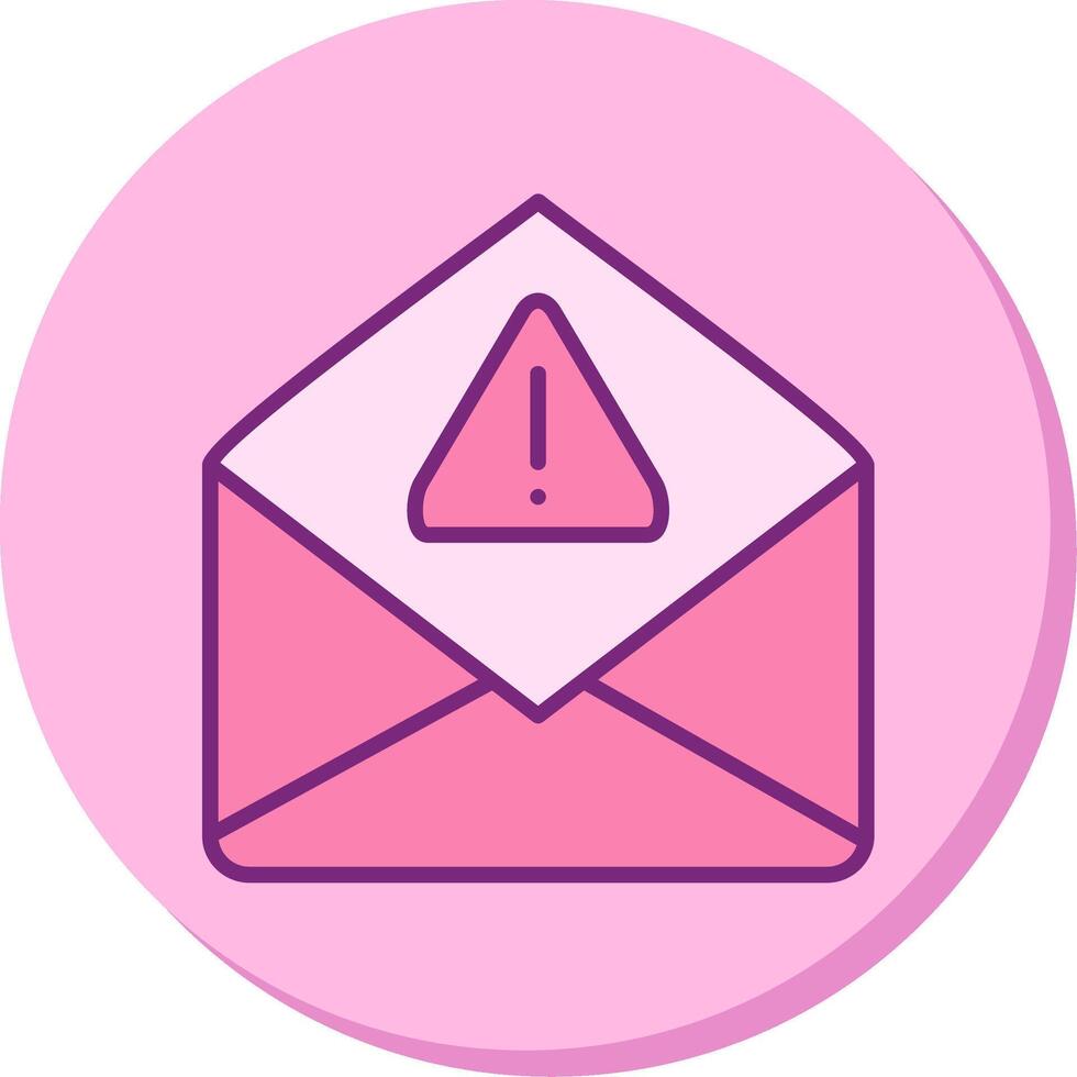 icono de vector de correo no deseado