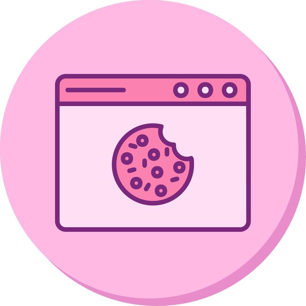 Web Cookies Vector Icon