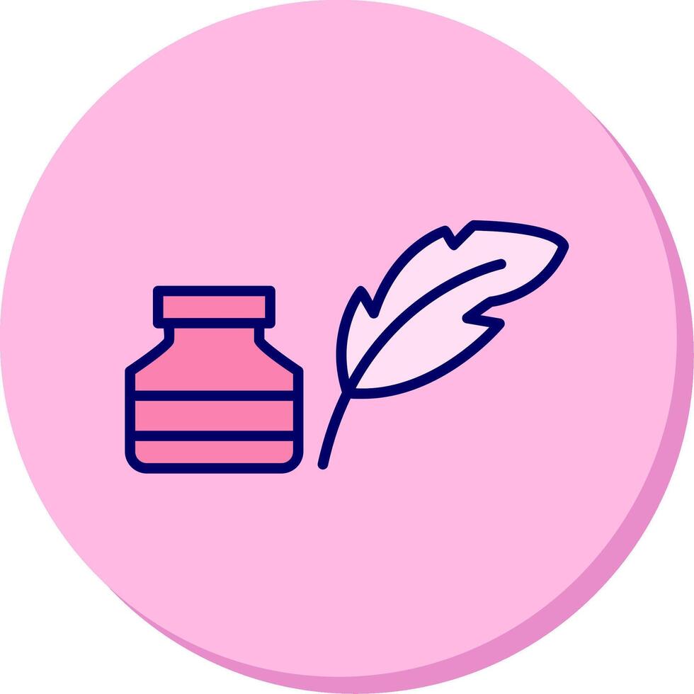 Quill And Ink Vector Icon