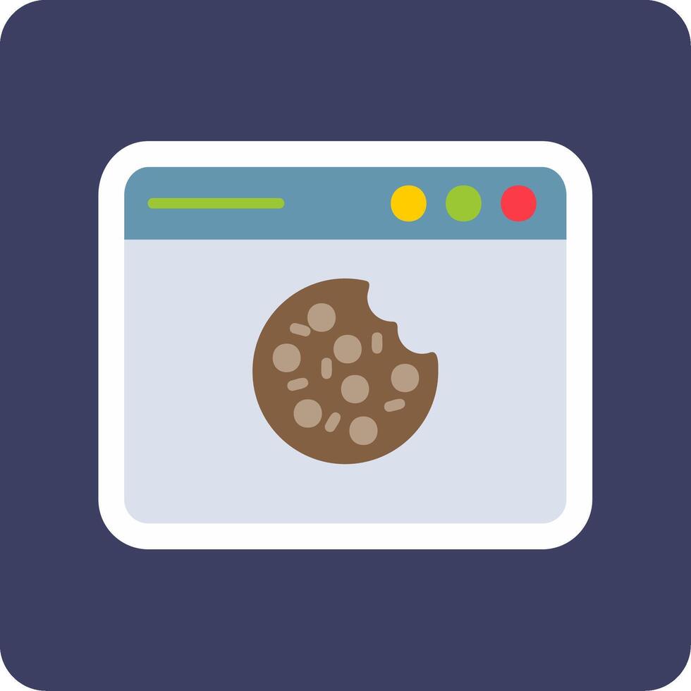 Web Cookies Vector Icon