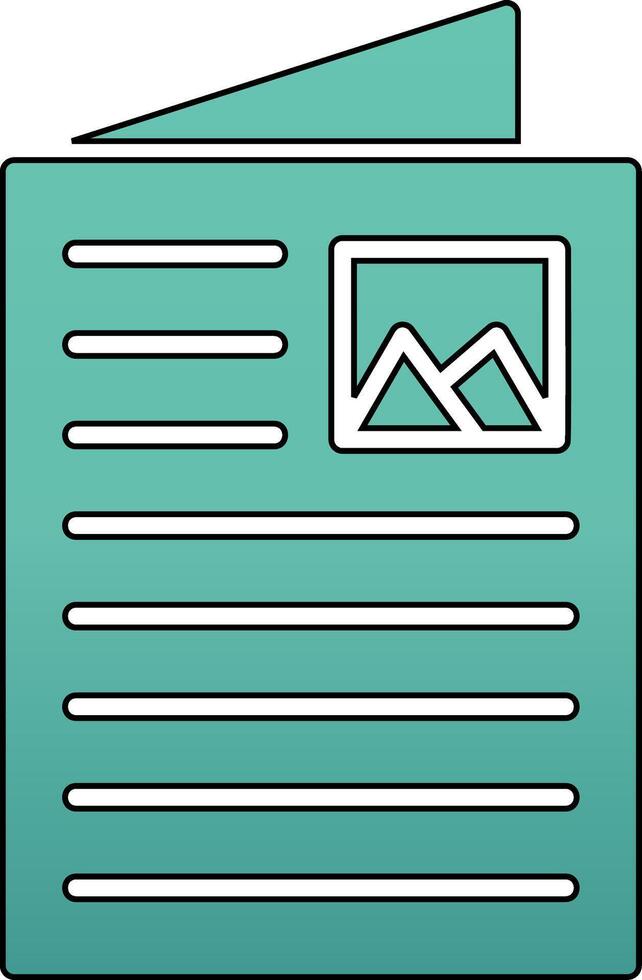 Flyer Vector Icon