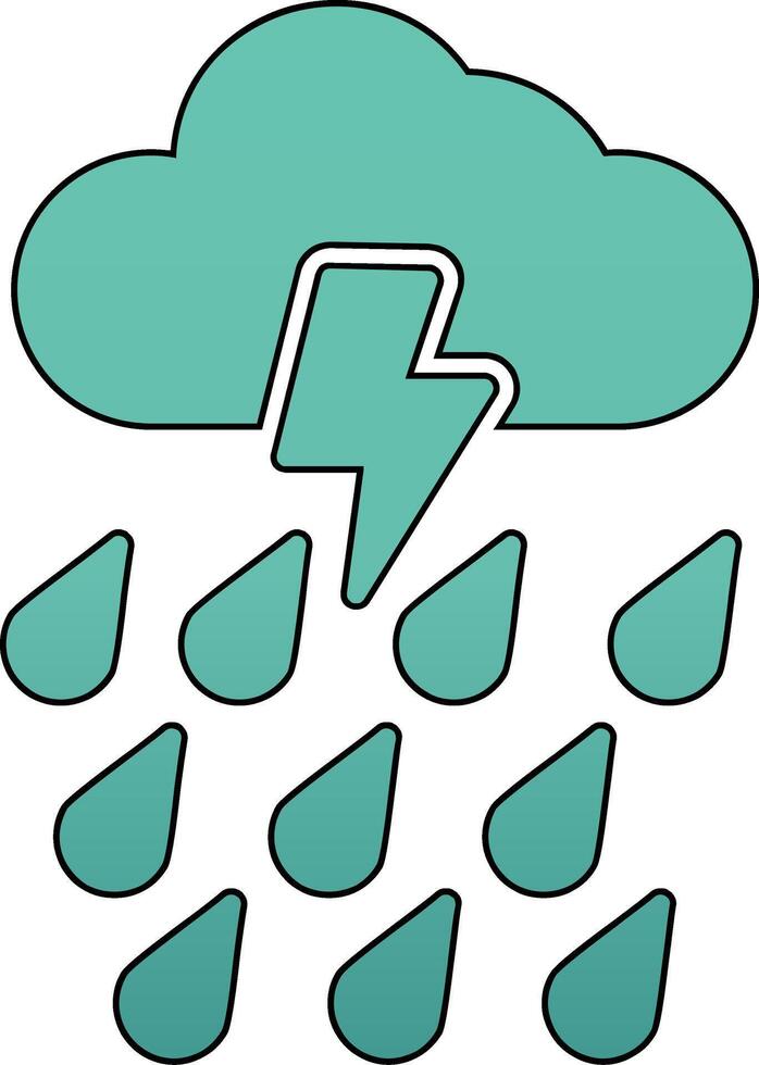 Rain Vector Icon