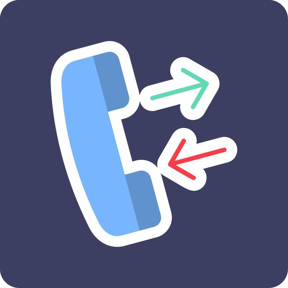 icono de vector de llamada telefónica