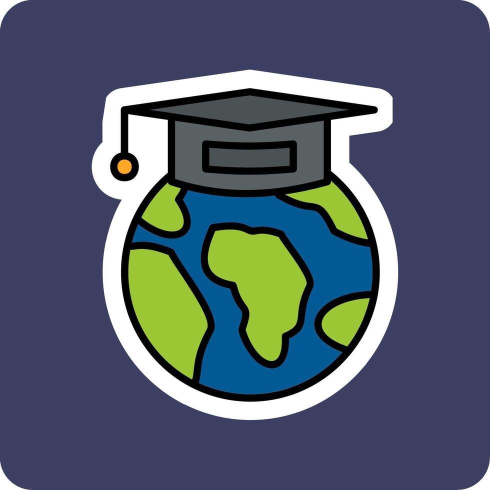 Global Education Vector Icon