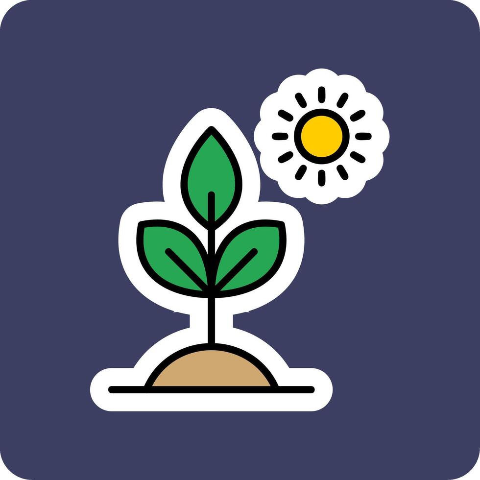 biología planta vector icono