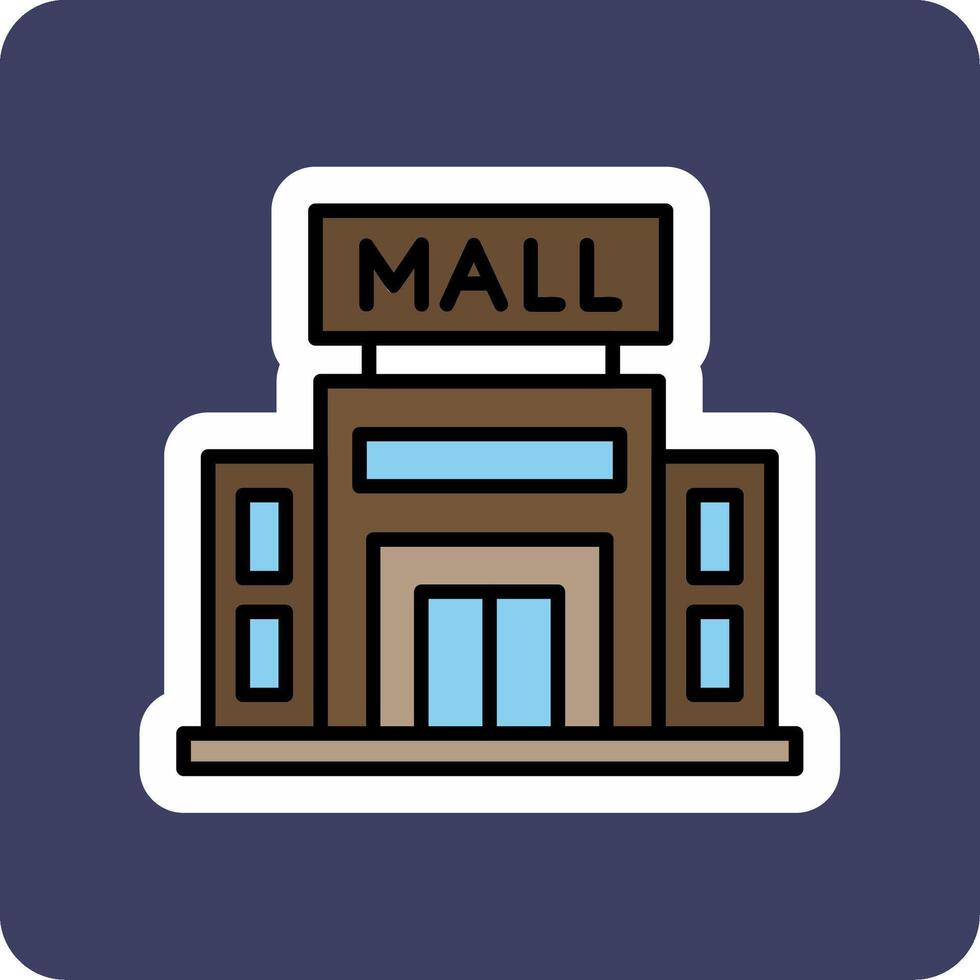 Shopping Mall Vector Icon