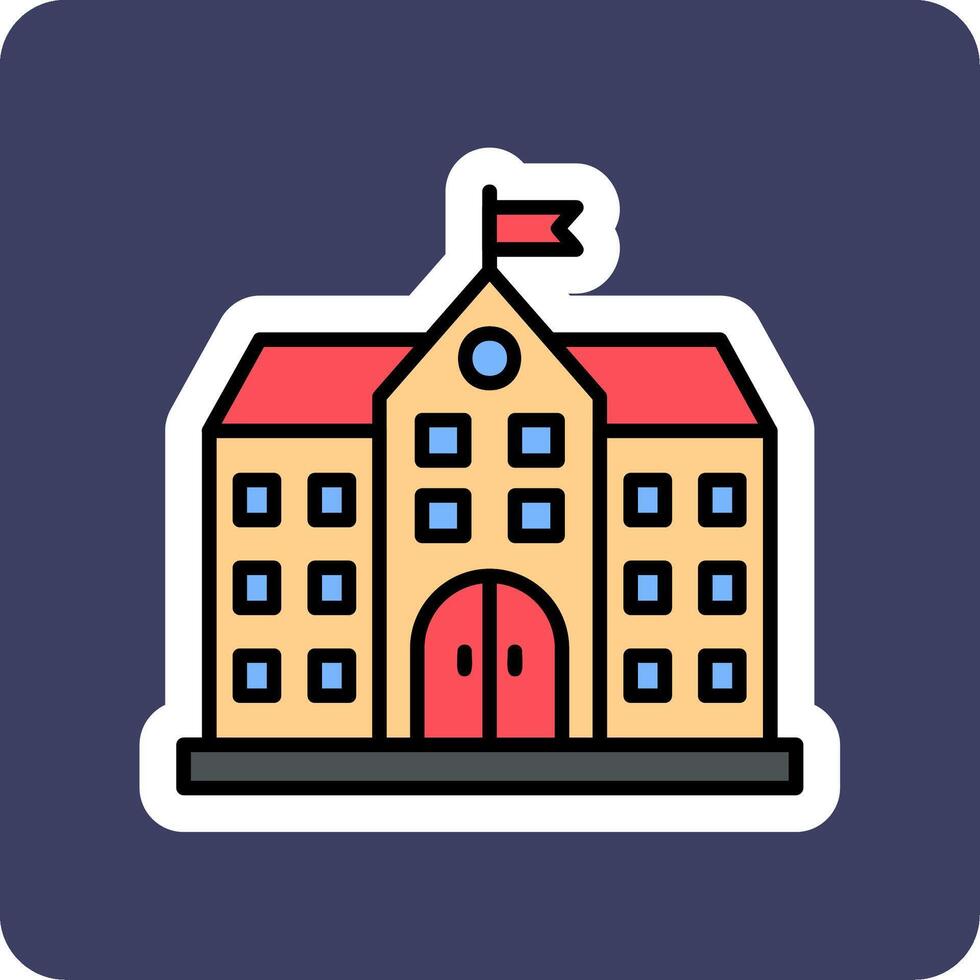 University Building Vector Icon