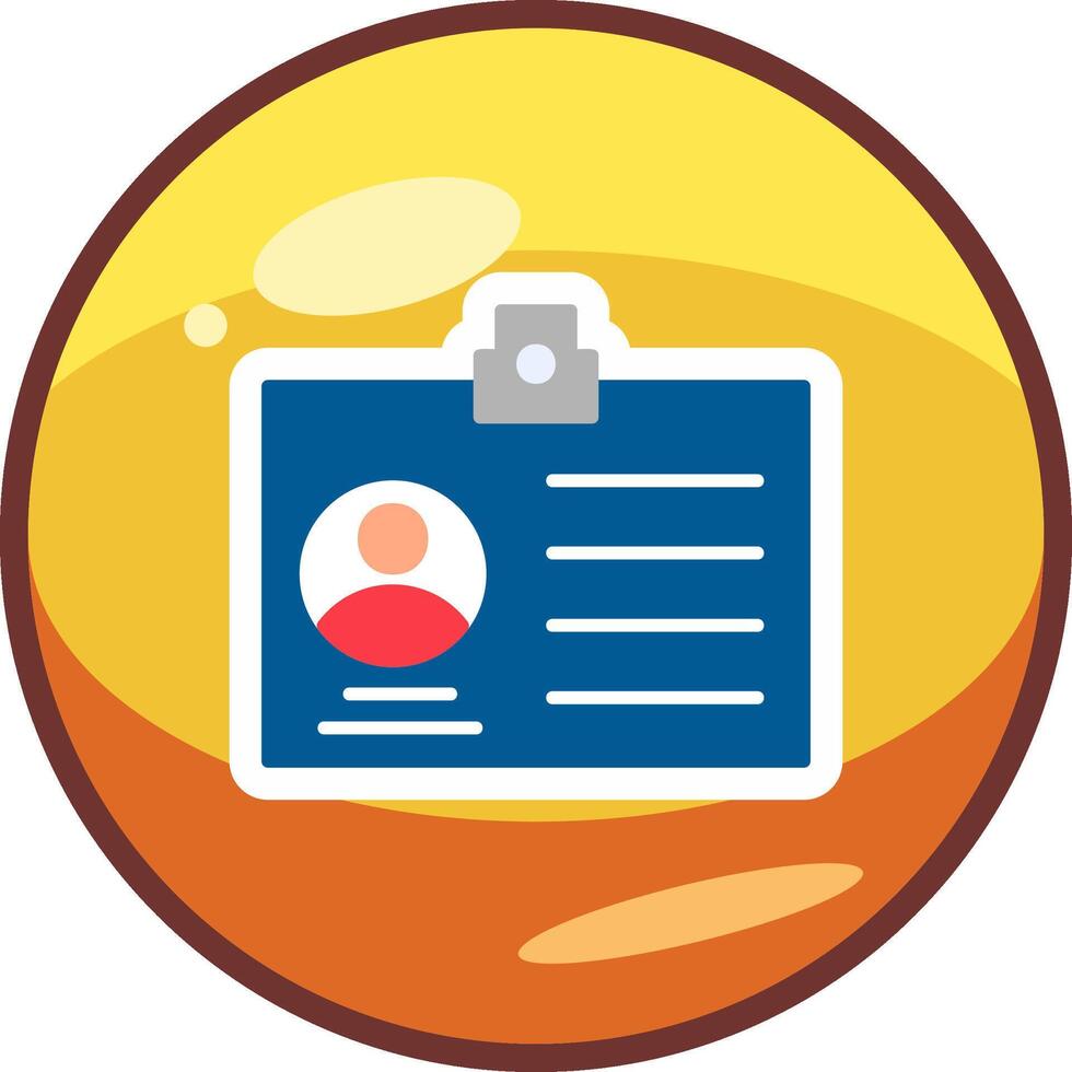 Id Card Vector Icon