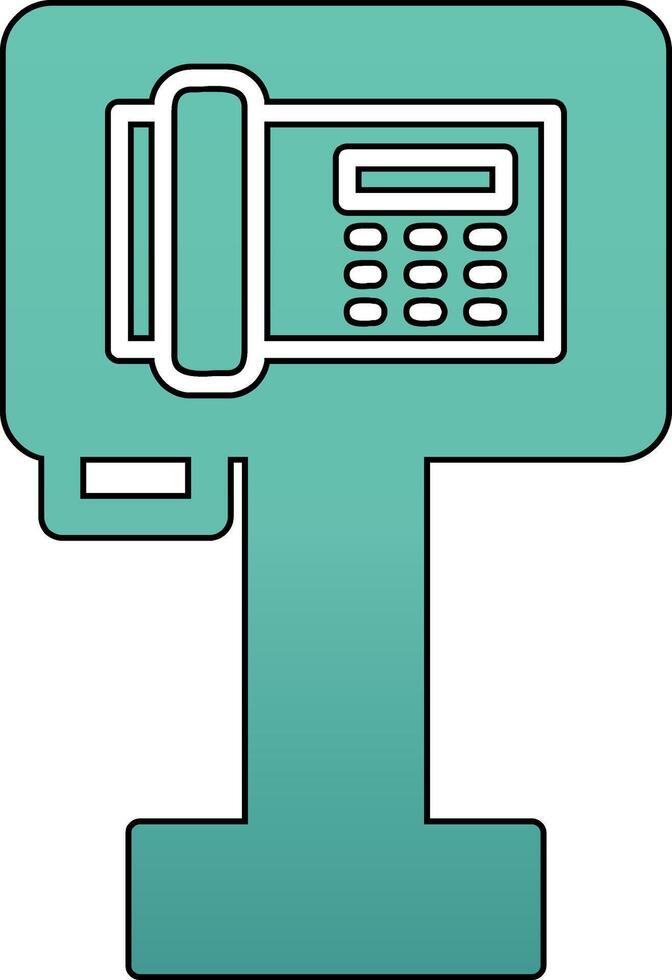 público teléfono vector icono