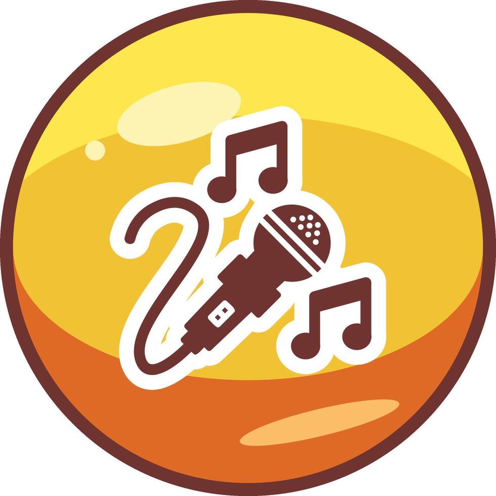 icono de vector de karaoke