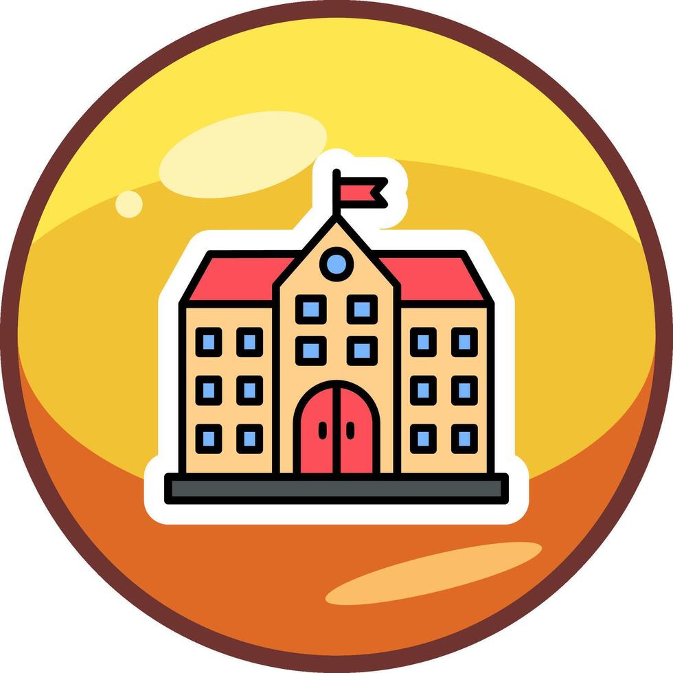 University Building Vector Icon
