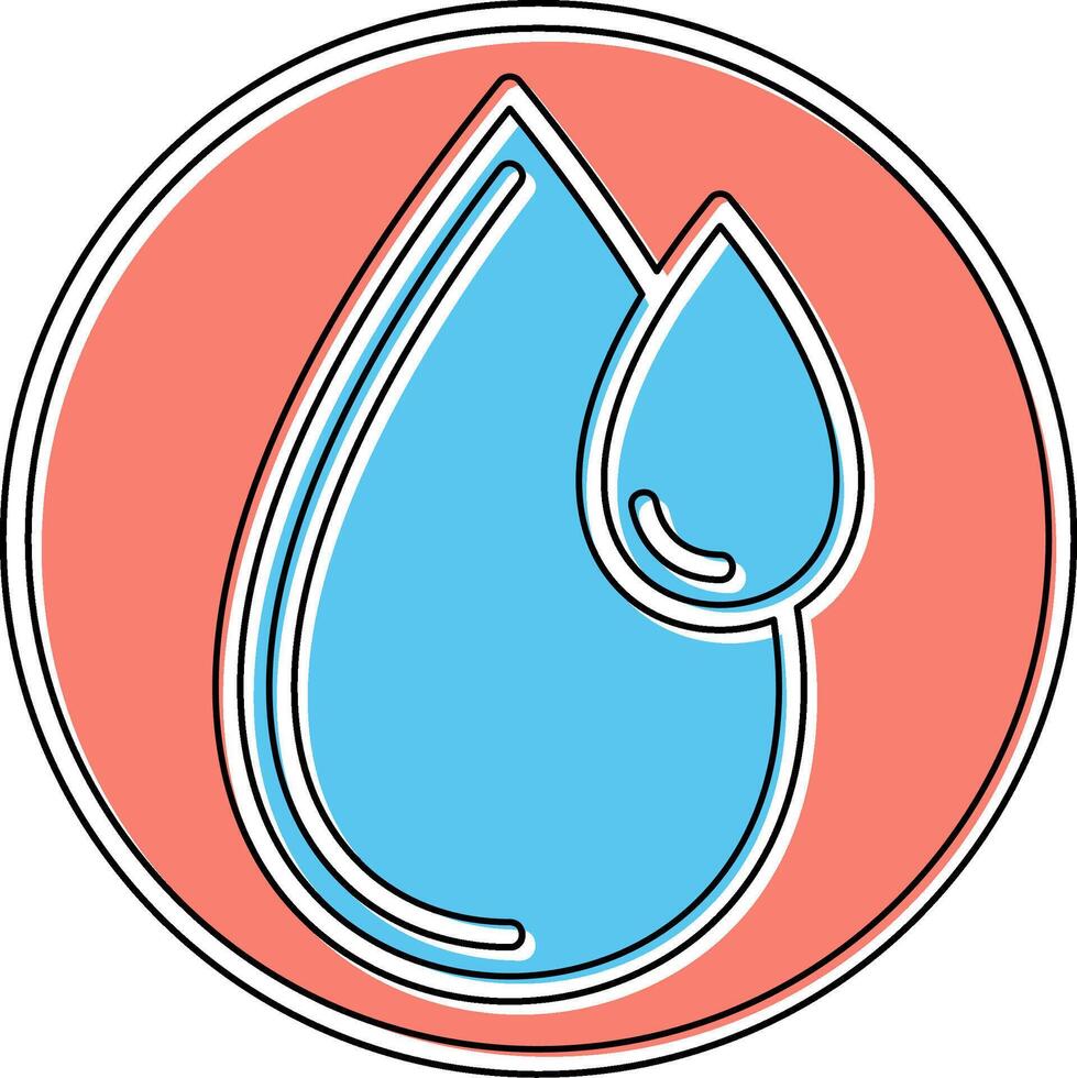 icono de vector de gota de agua