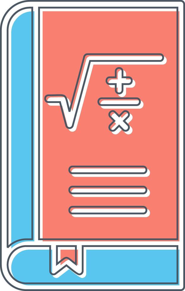 matemáticas libro vector icono