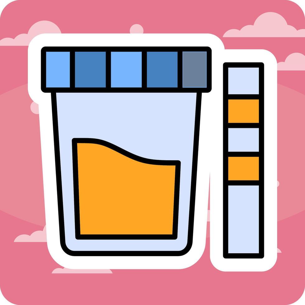 Urine Test Vector Icon