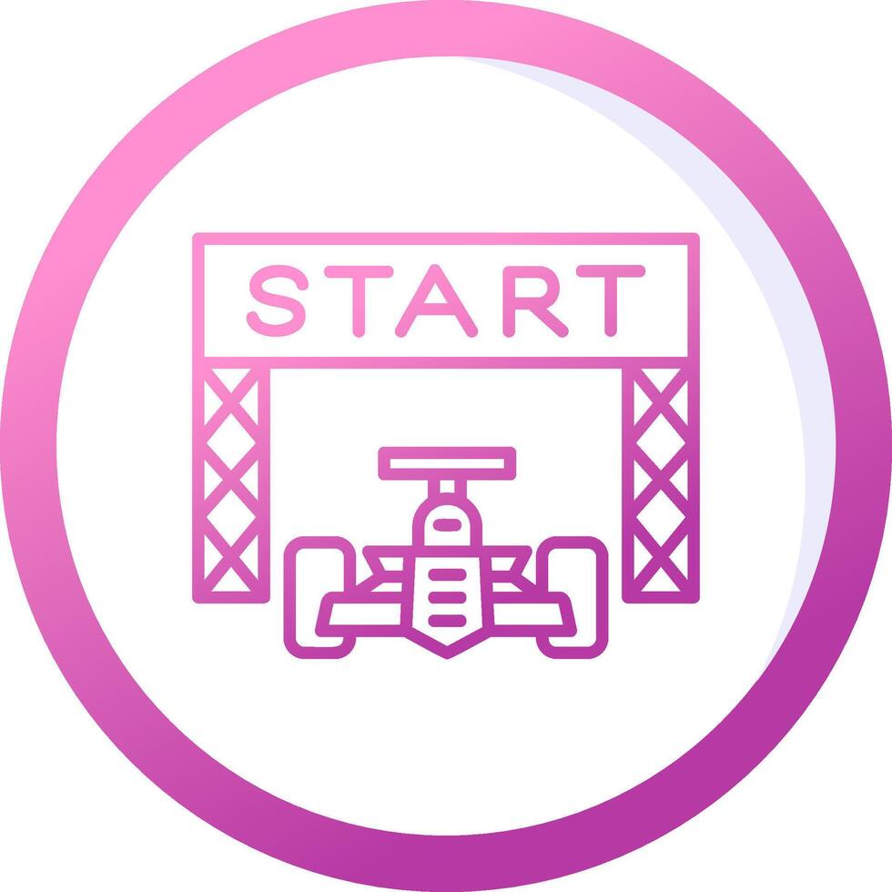 Starting Race  Vector Icon