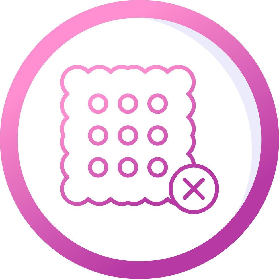 No Sweets Vector Icon