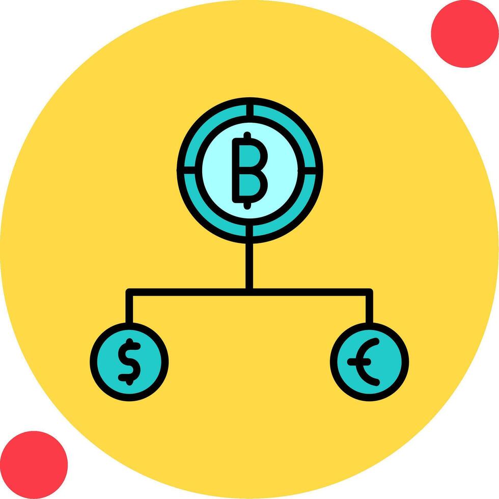 Divide Currency Vector Icon