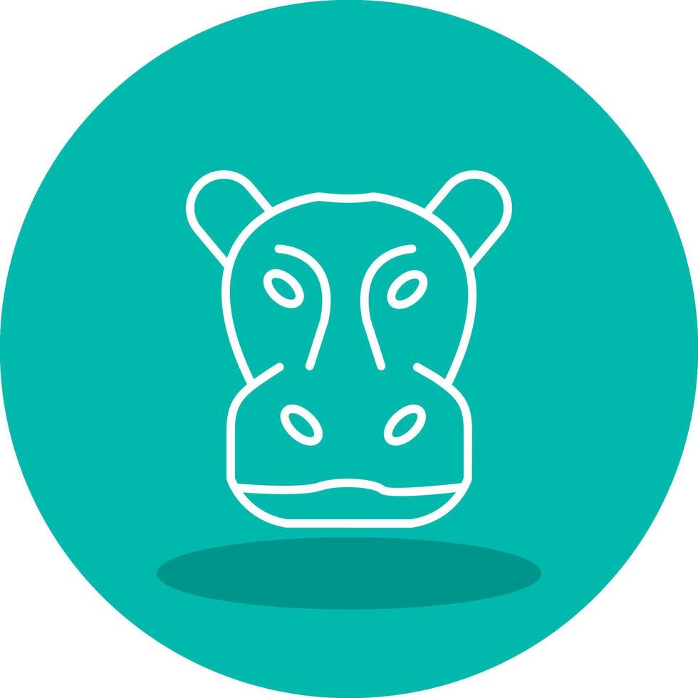 Hippopotamus Vector Icon