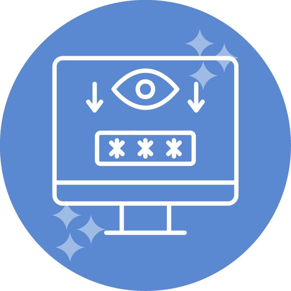 Computer Spyware Vector Icon