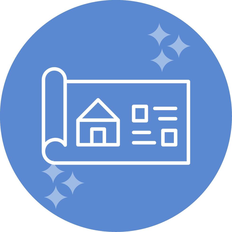 House Blueprint Vector Icon