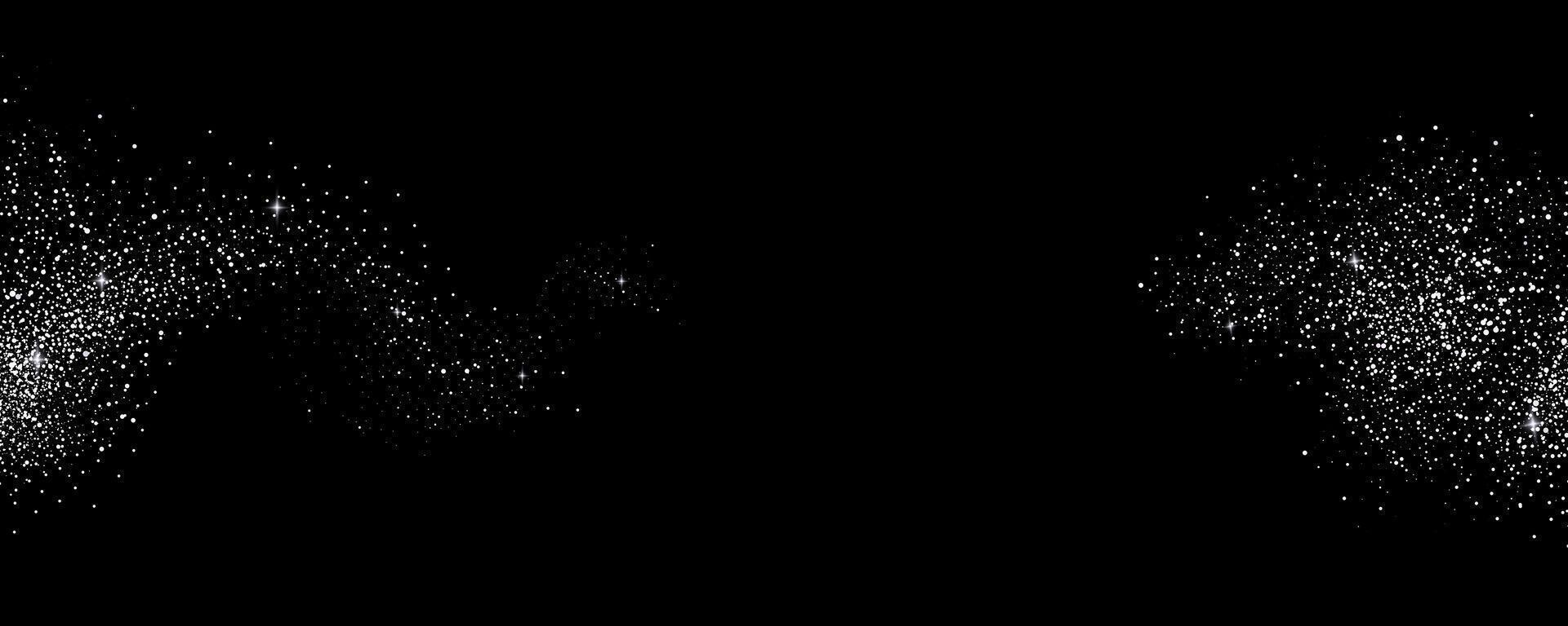 Gradient noise grain texture stains, black and white dotted spray shades, and sand dust spots. vector