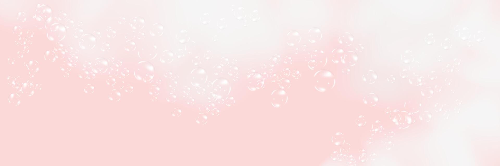 Bath foam isolated on transparent background. Shampoo bubbles texture.Sparkling shampoo and bath lather vector illustration.