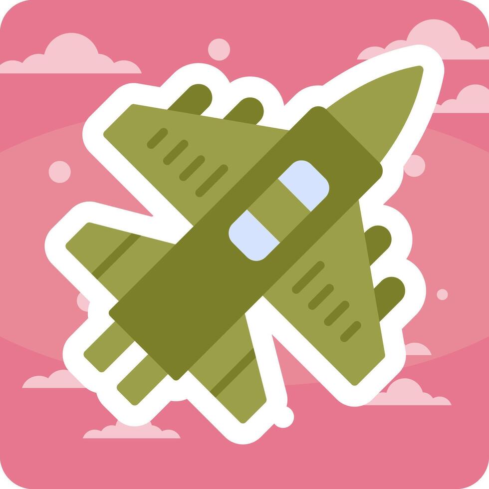 Military Aircraft Vector Icon