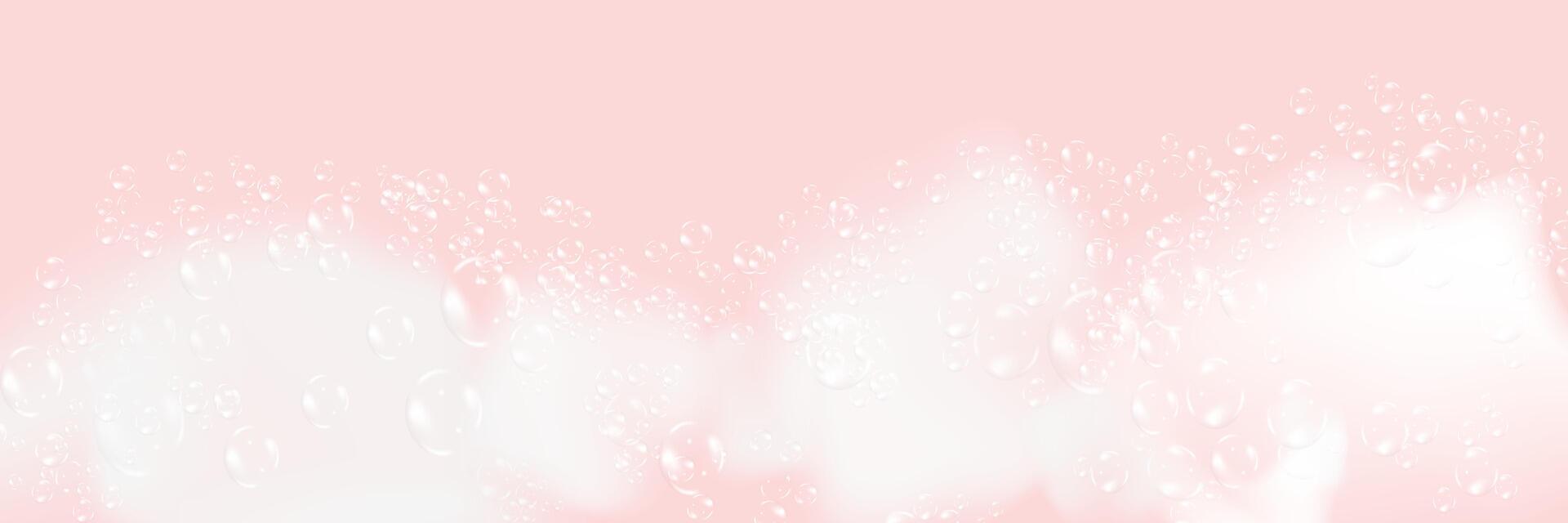 Bath foam isolated on transparent background. Shampoo bubbles texture.Sparkling shampoo and bath lather vector illustration.