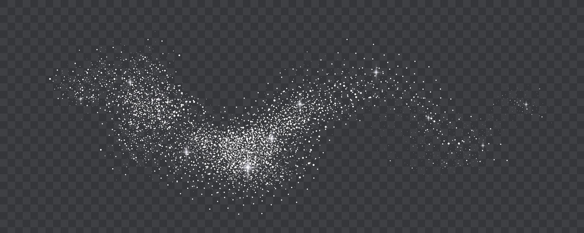 Gradient noise grain texture stains, black and white dotted spray shades, and sand dust spots. vector