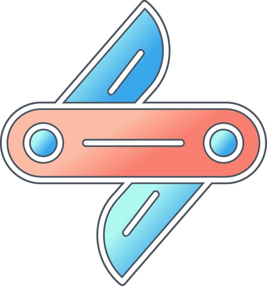 Swiss Knife Vector Icon