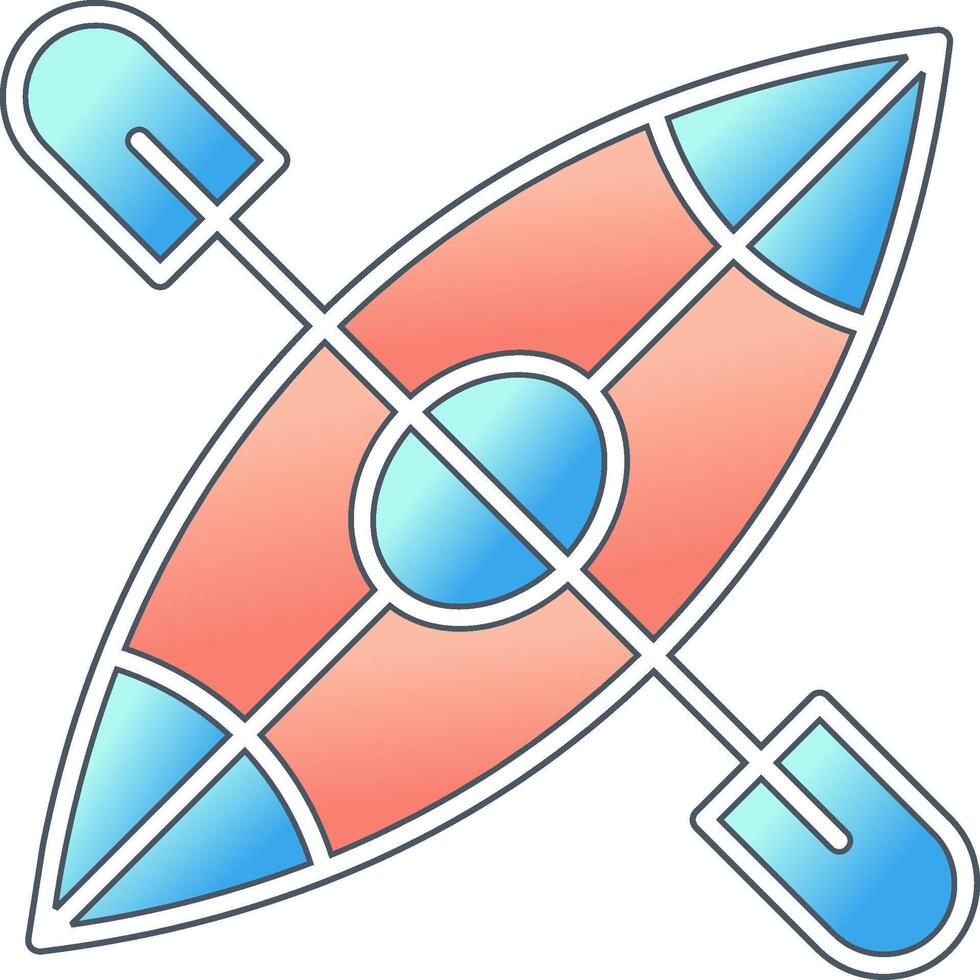 Kayak Boat Vector Icon