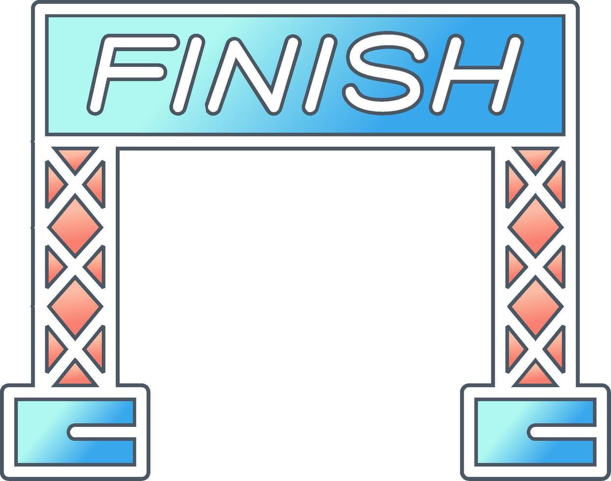 Finish Line Vector Icon