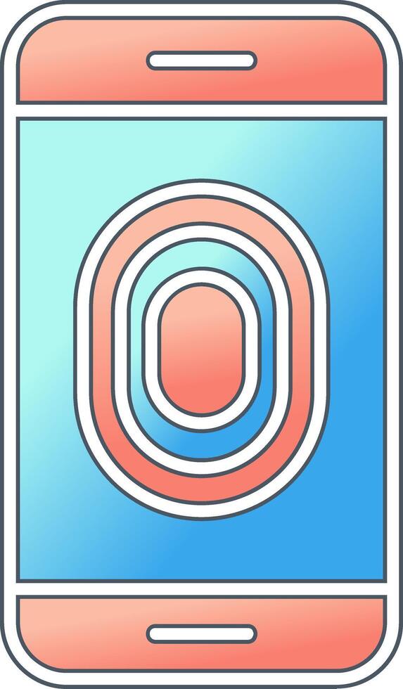 Unlocked Fingerprint Vector Icon