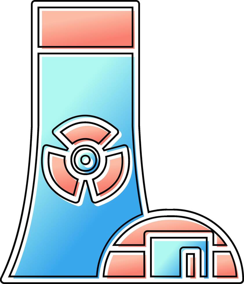 nuclear poder vector icono