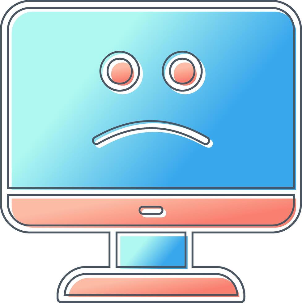 Blue Screen Vector Icon