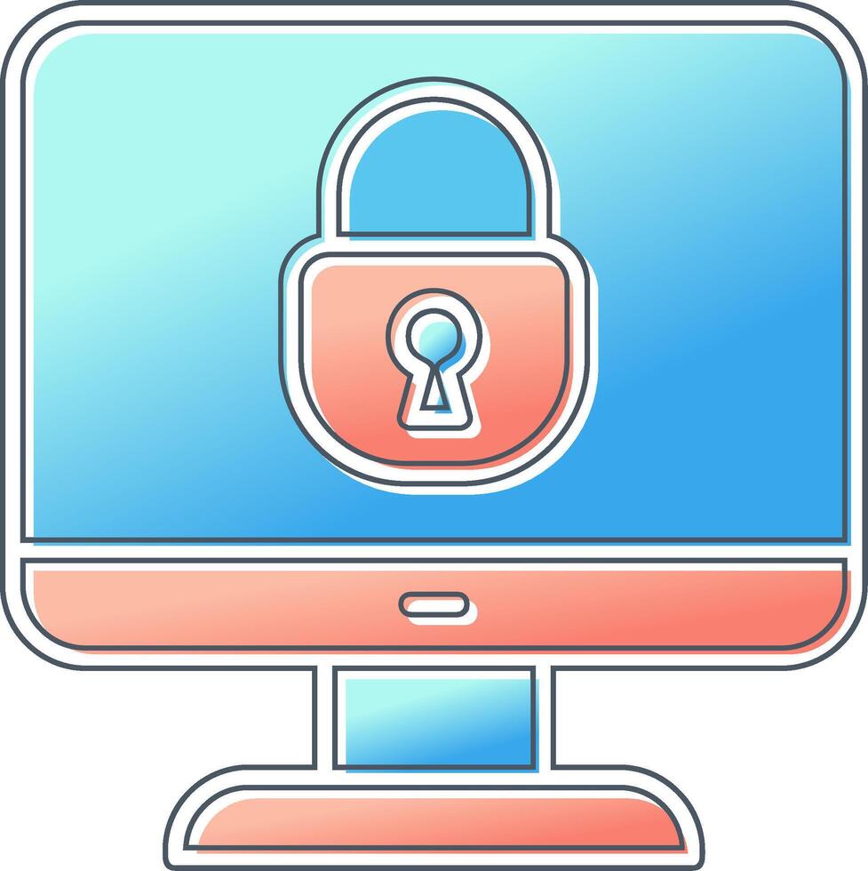 Lock Screen Vector Icon