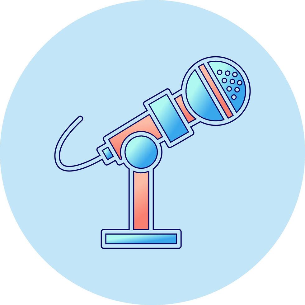 Microphone Stand Vector Icon