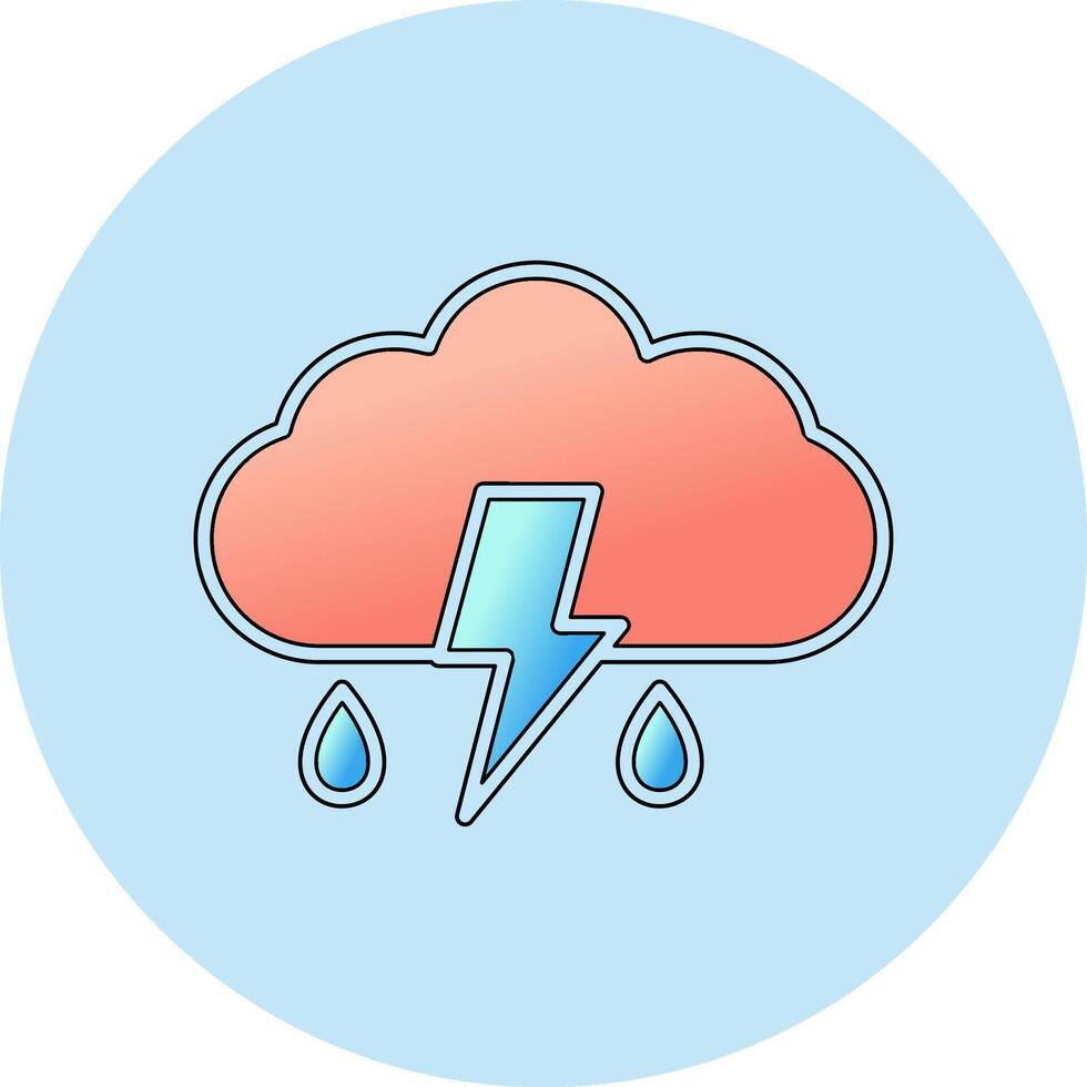 Thunder Vector Icon