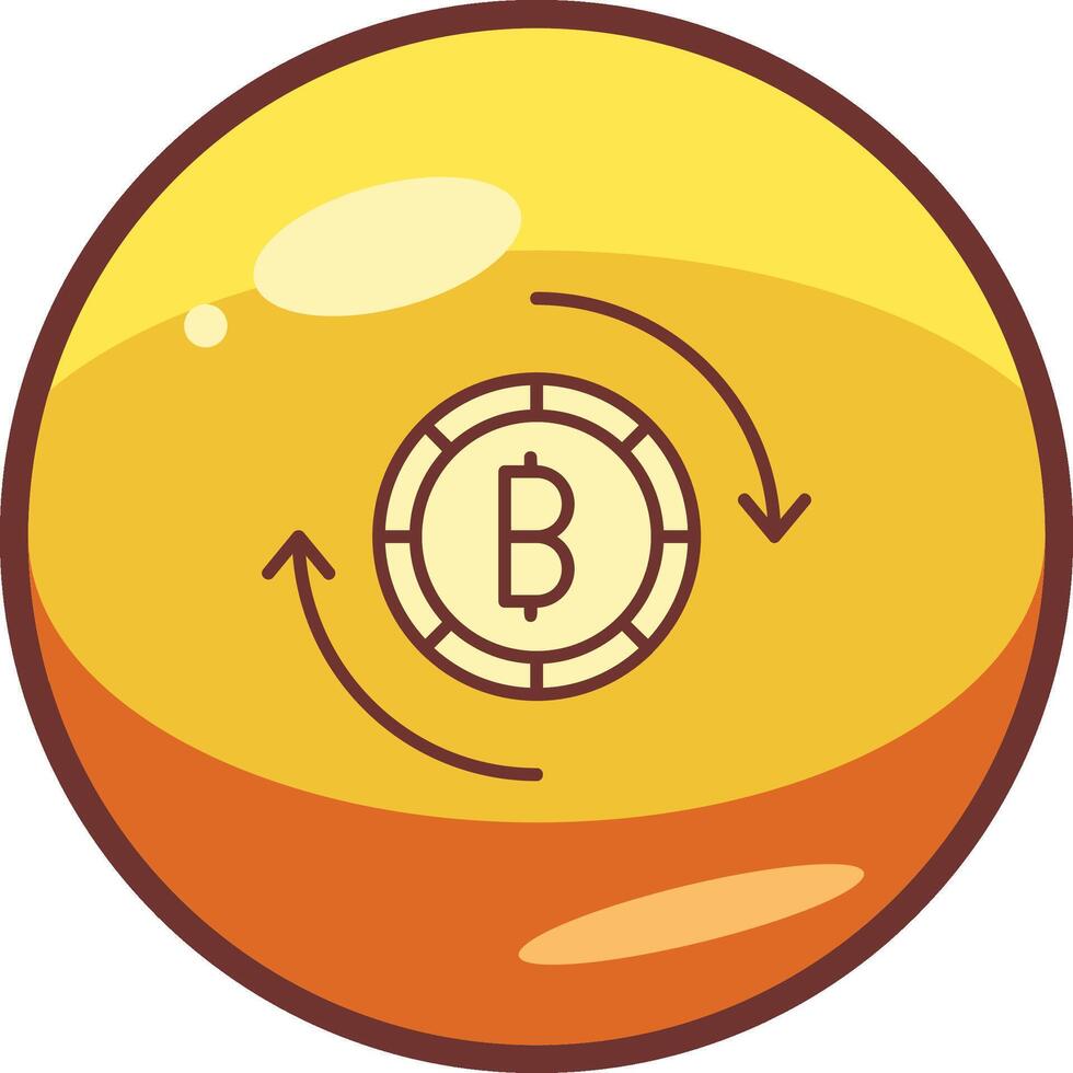 Bitcoin Exchange Vector Icon